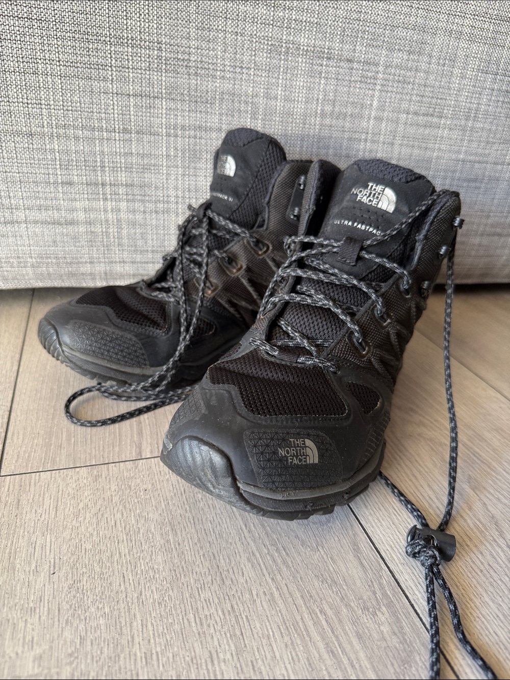 The North Face Black Trail Mid-Cut Hiking Shoes Goretex